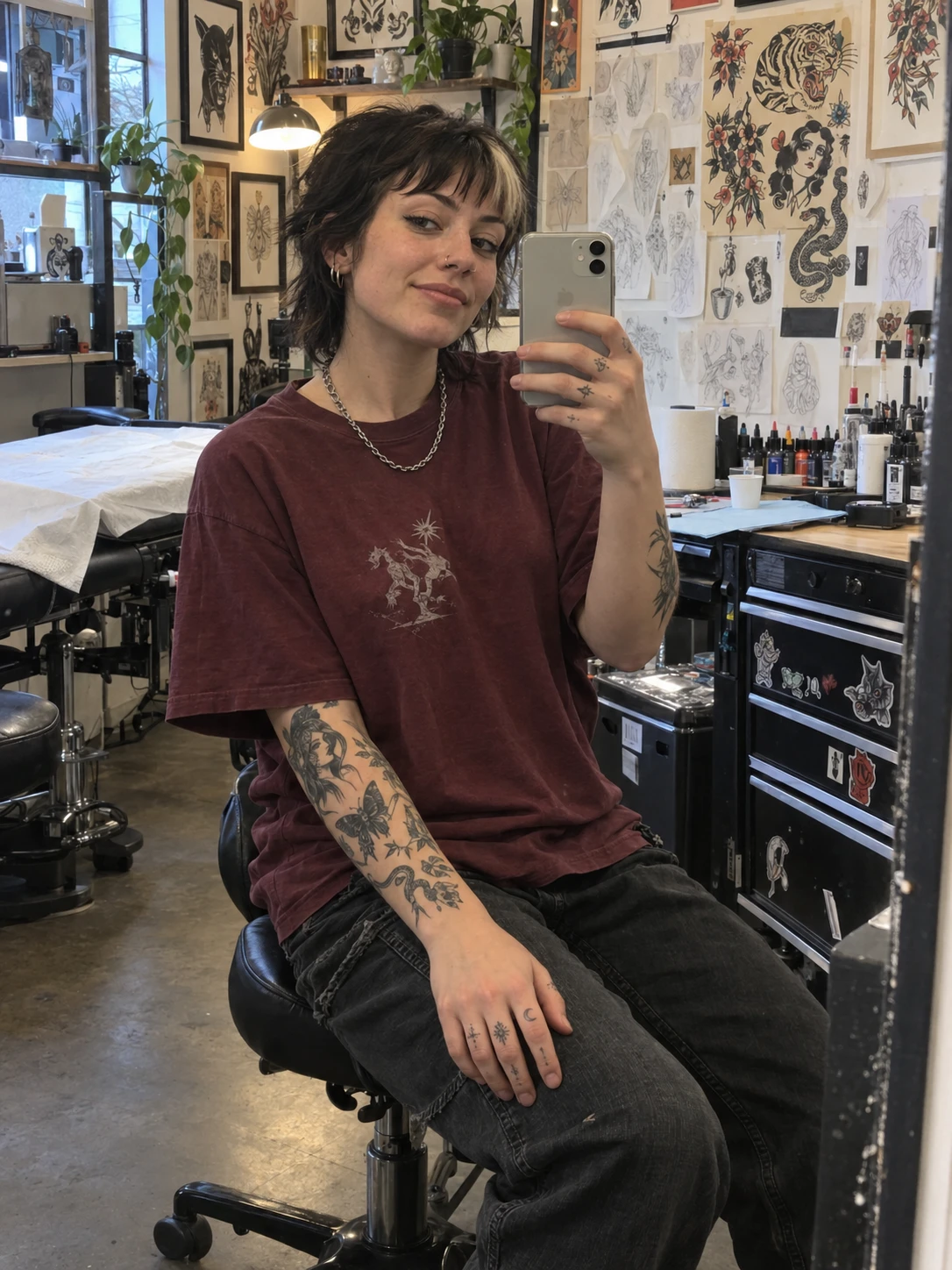 Portrait de June Park, tatoueur qui travaille sur CREW.INK